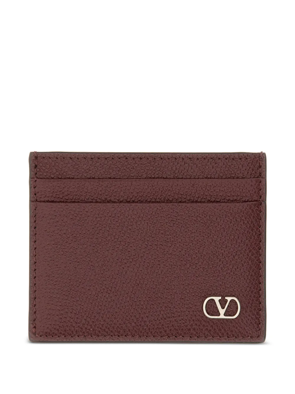 Valentino Garavani logo leather wallet - Marrone