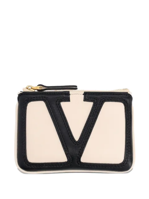 Valentino Garavani logo zip wallet