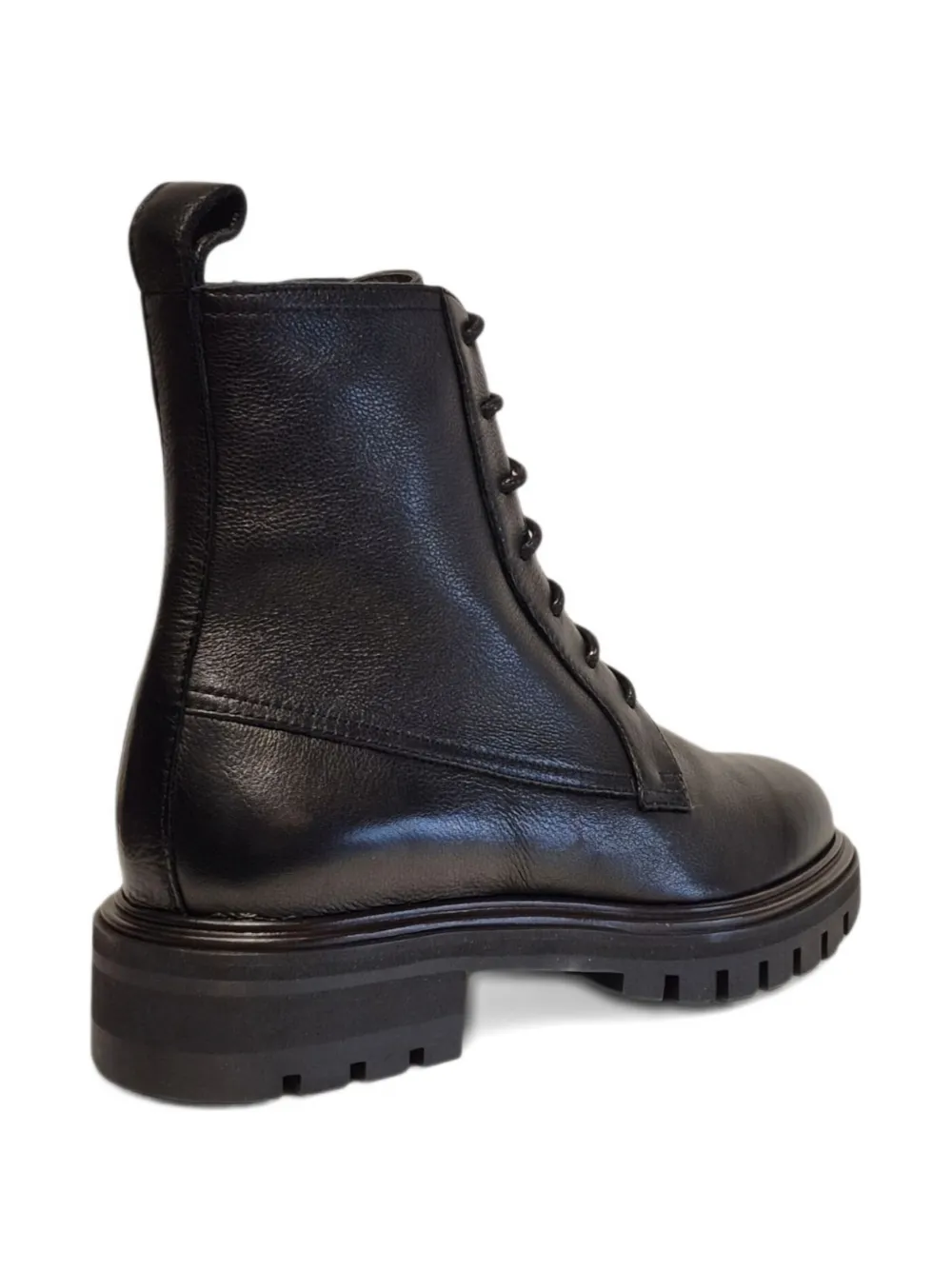 Henderson Baracco Leren veterlaarzen Zwart
