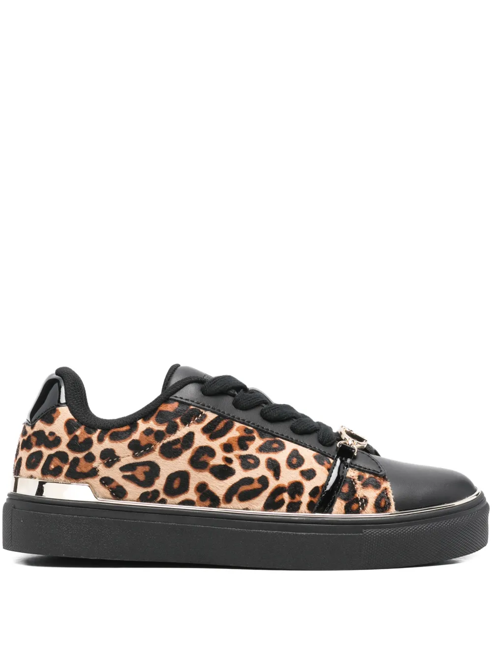 LIU JO Kiki 01 sneakers met luipaardprint Zwart