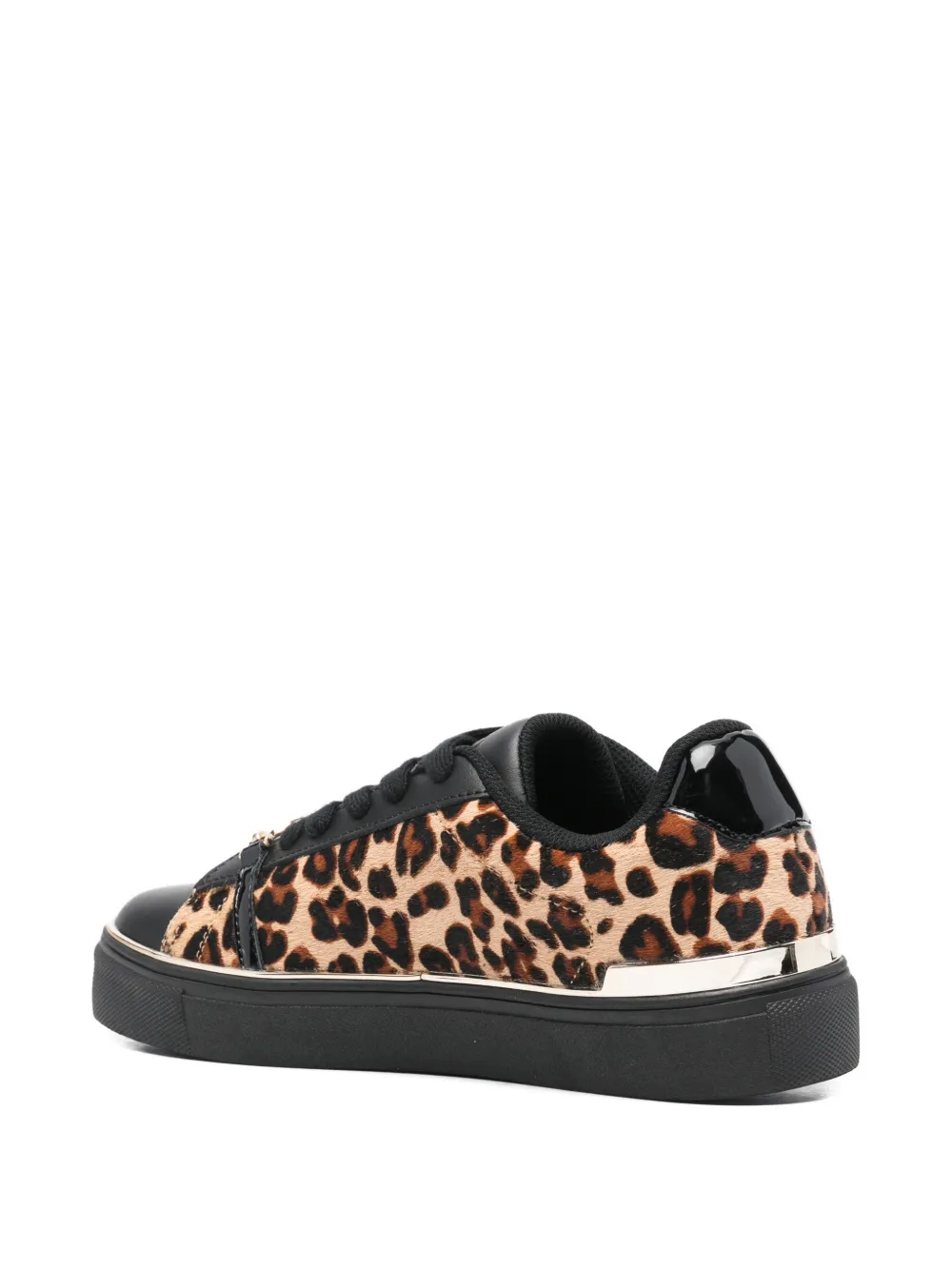 LIU JO Kiki 01 sneakers met luipaardprint Zwart