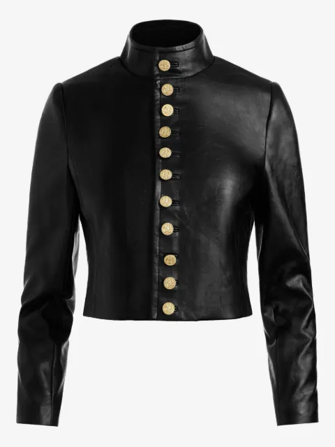 alice + olivia Emerson buttoned military jacket