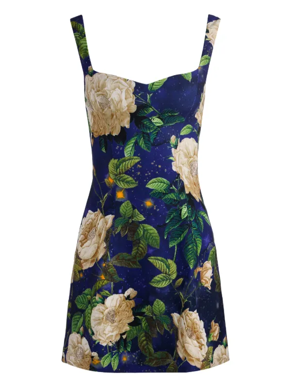 Alice + Olivia Eve Sleveless Mini Dress | Blue