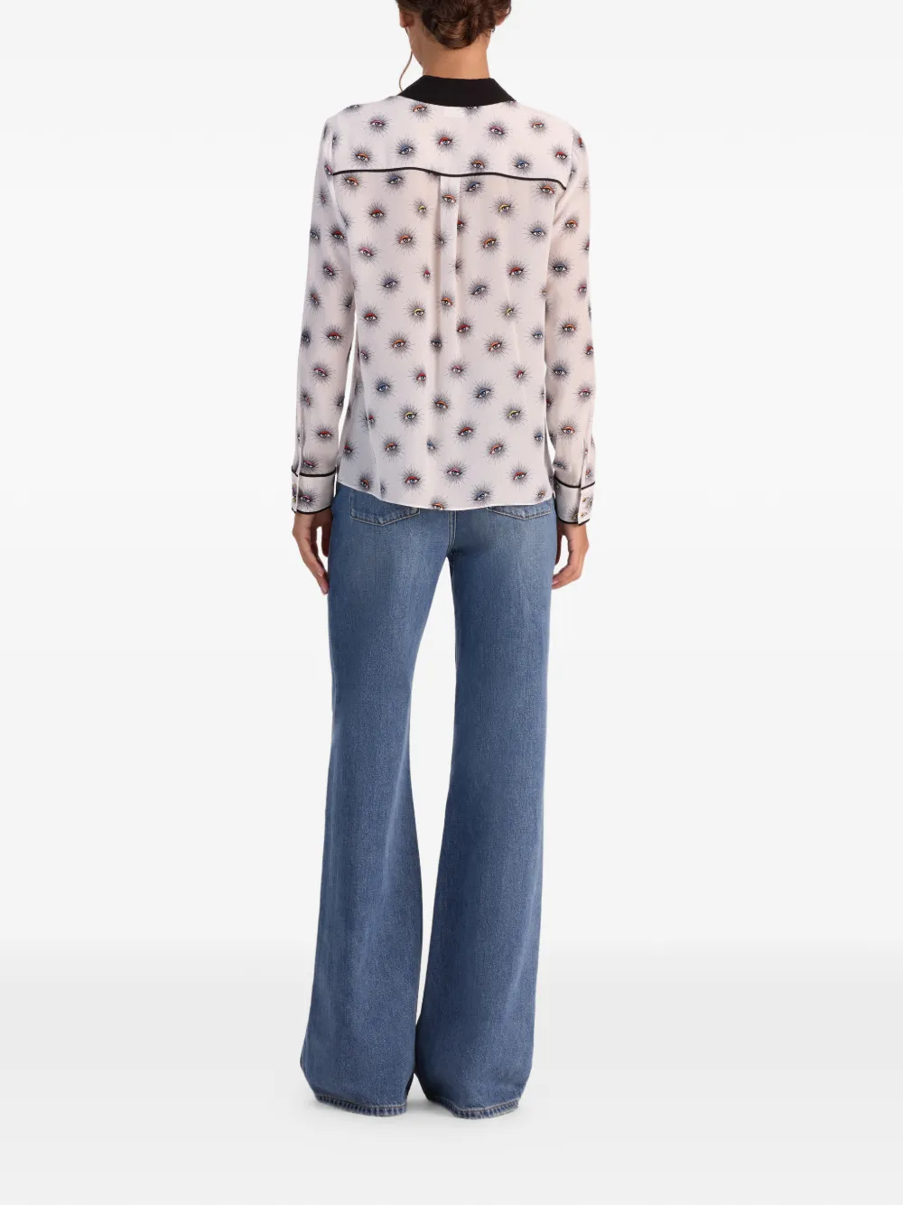 Alice And Olivia Willa Shirt In Neutral