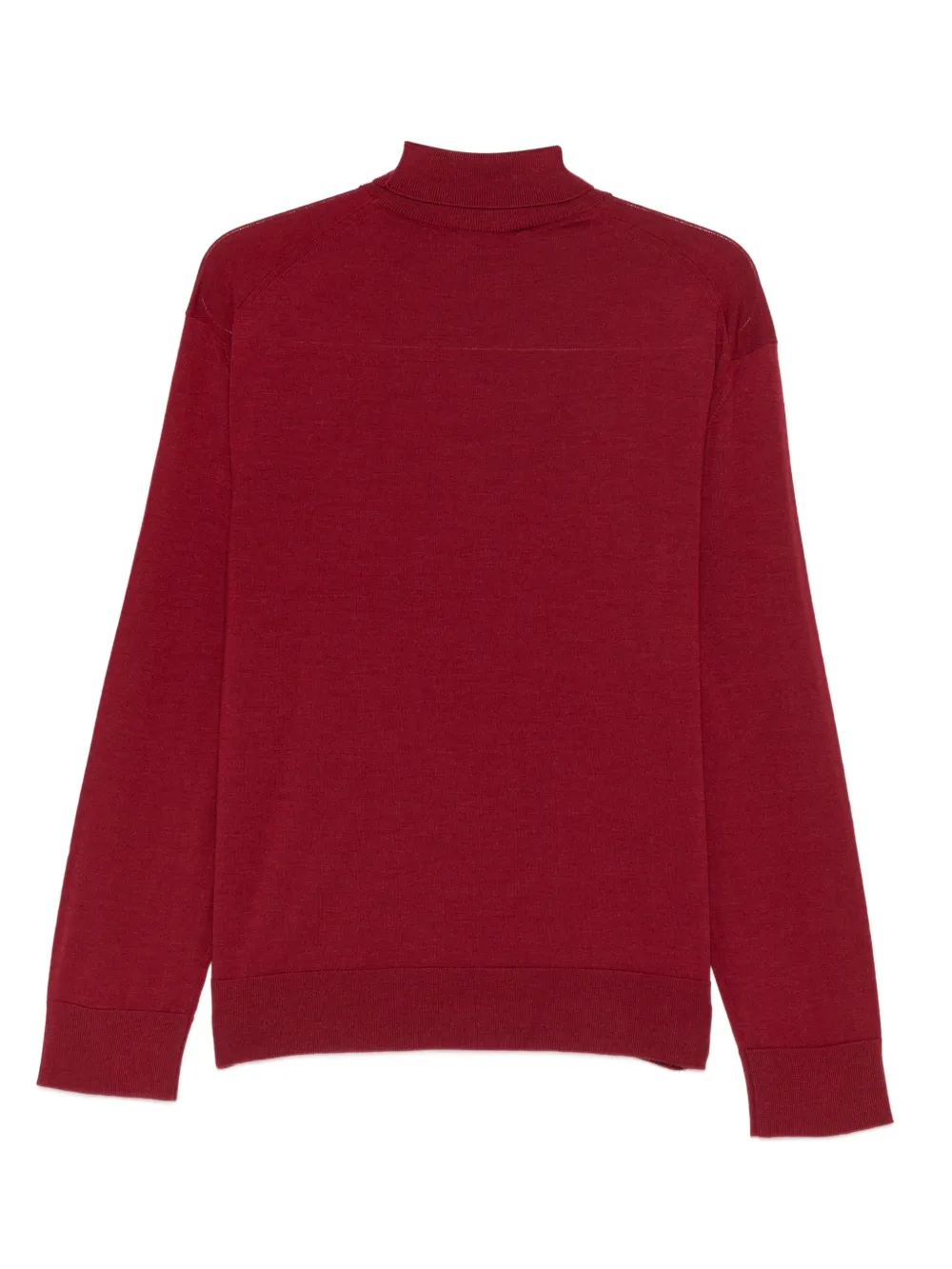 Laneus roll-neck logo sweater - Rood