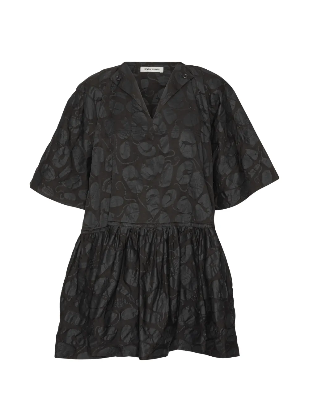 Henrik Vibskov Preserve V-neck top - Black