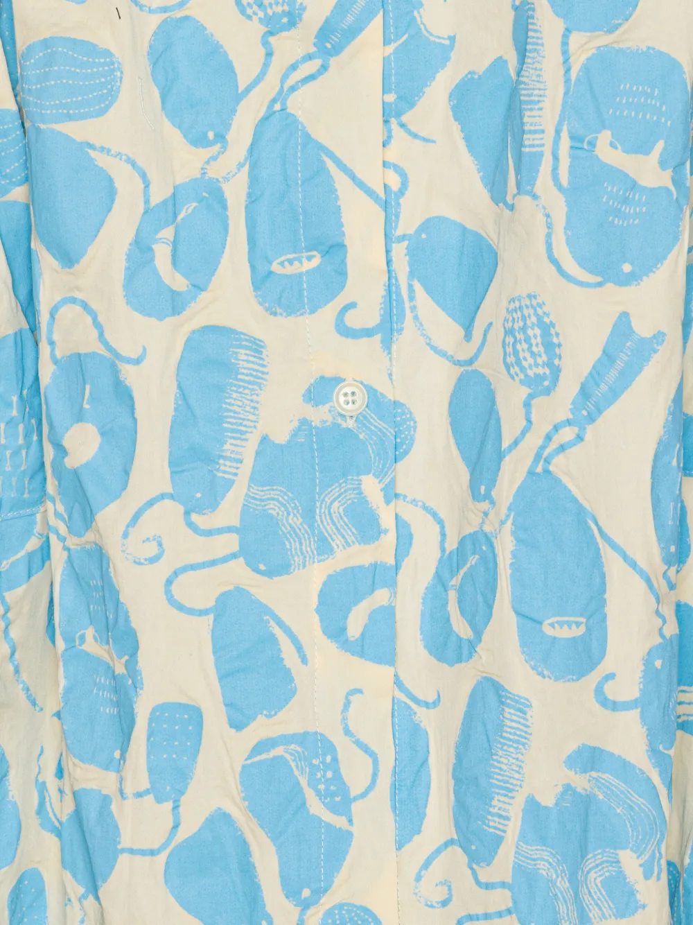 Henrik Vibskov Rooster midi-jurk met print Beige