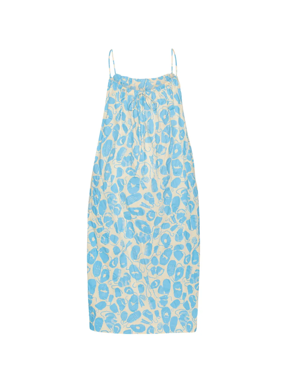 Henrik Vibskov Rooster printed midi dress - Beige