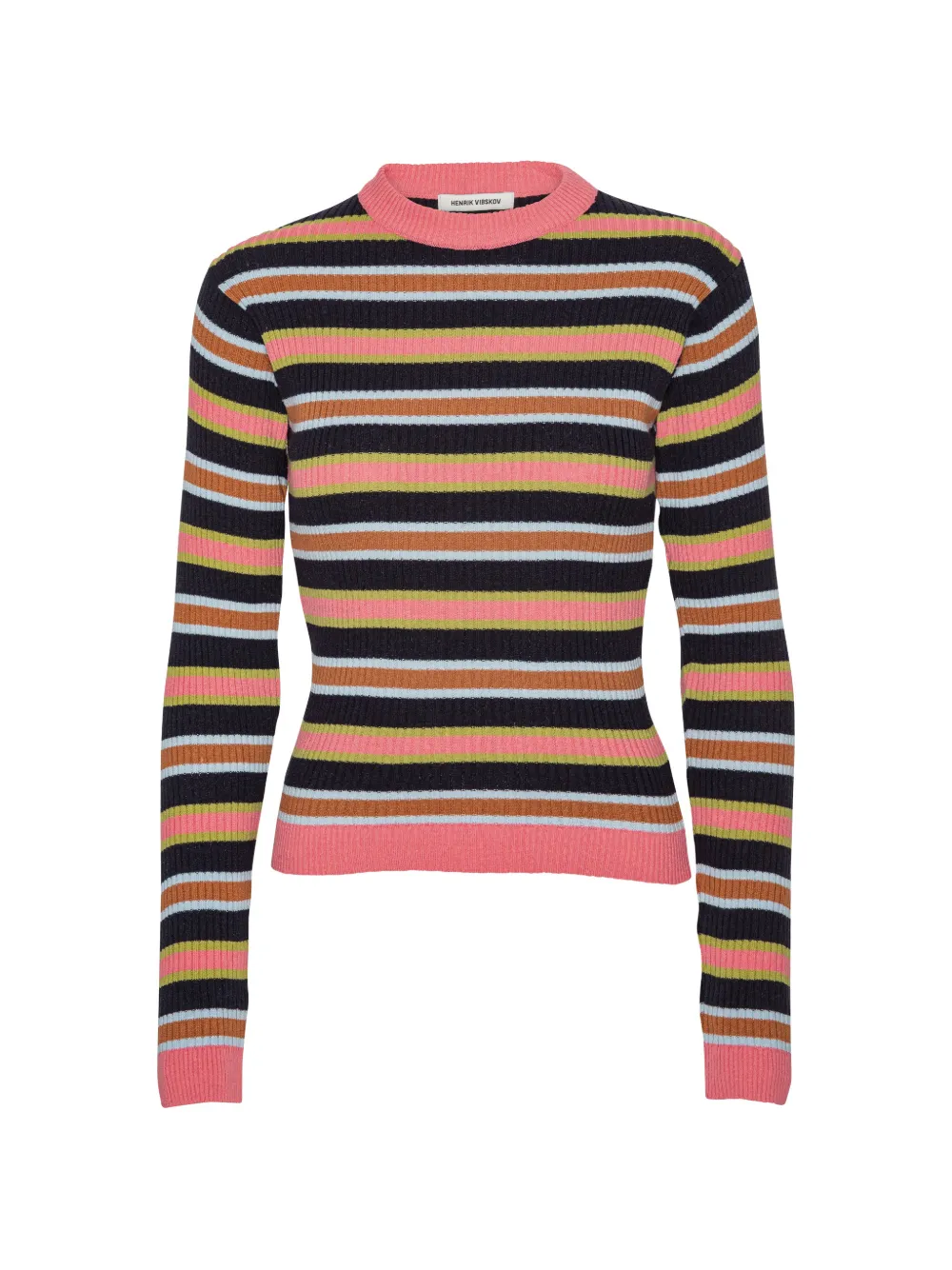 Henrik Vibskov Maglione a righe - Blu