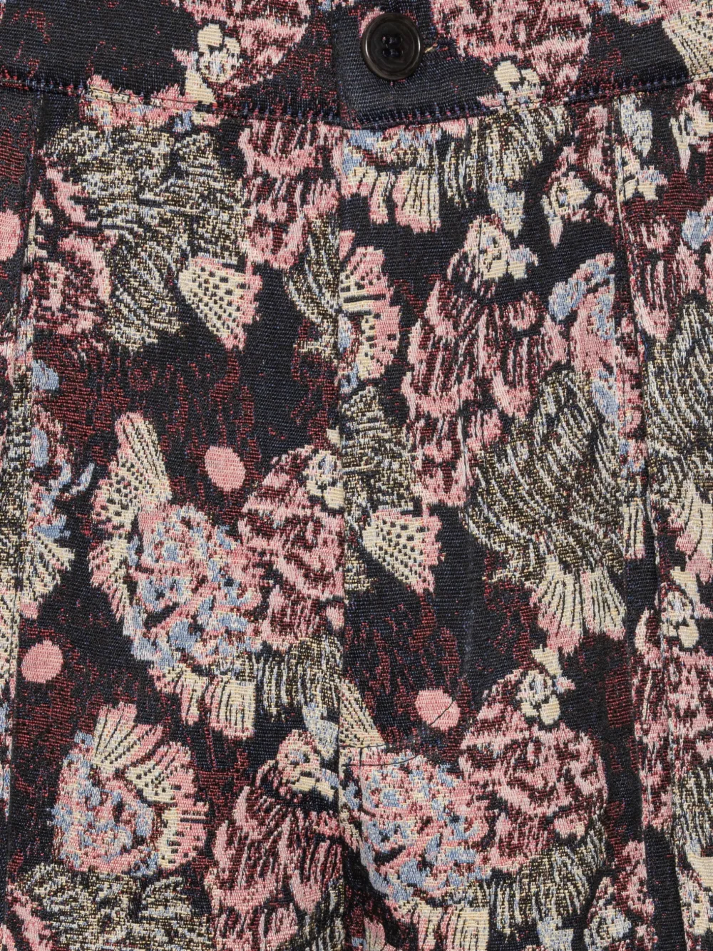 Henrik Vibskov Razor broek met bloemenprint Zwart