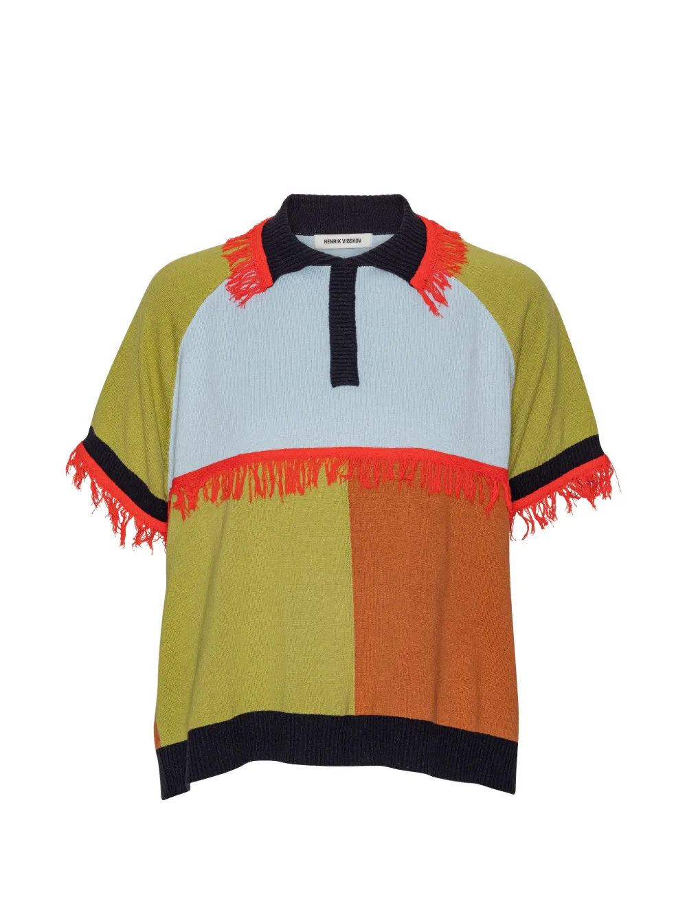 Henrik Vibskov Polo con design color-block - Verde