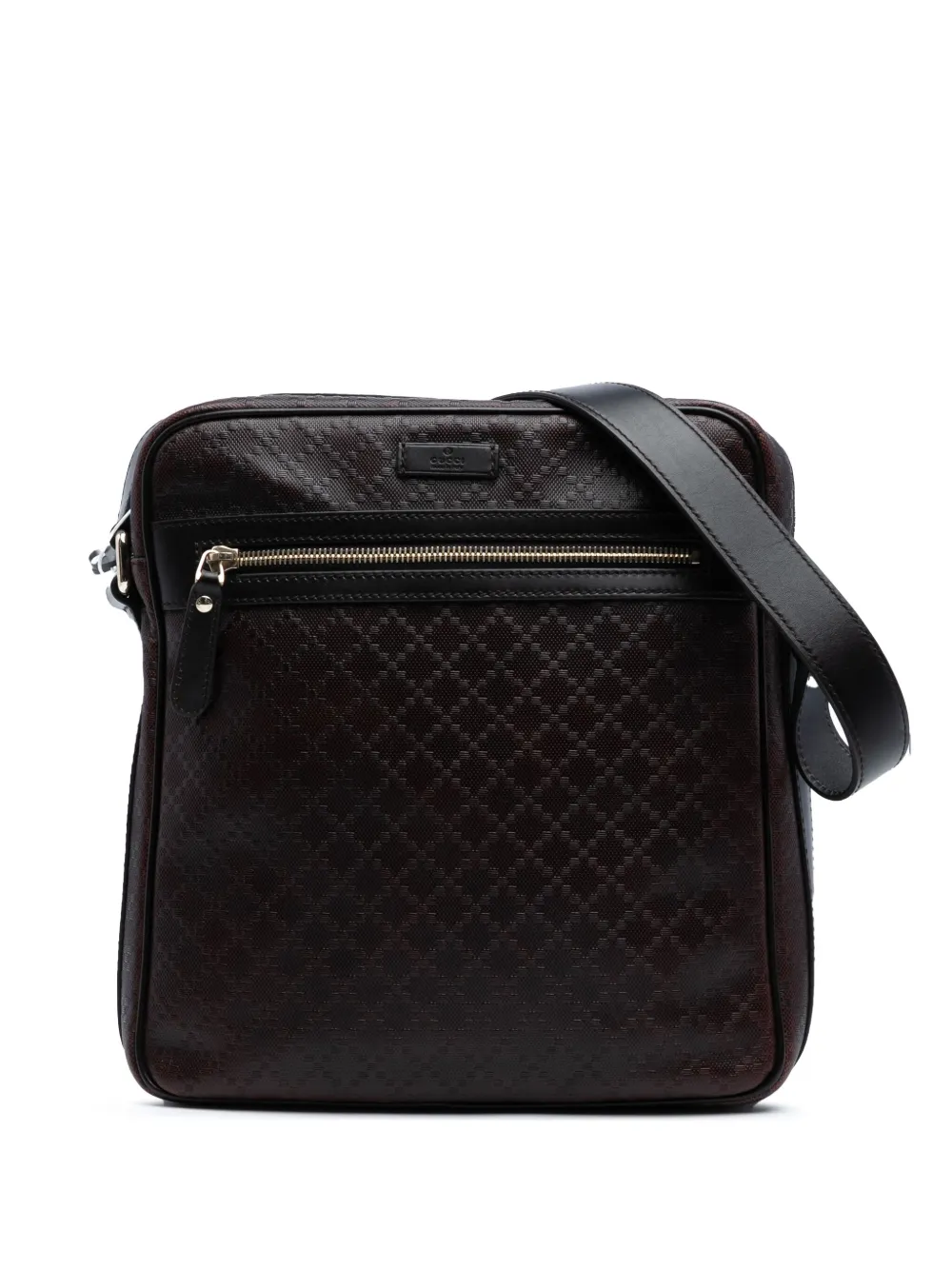 Gucci Pre-Owned 2016-2025 ディアマンテ レザー ヒラリー ルクス ショルダーバッグ - ブラウン