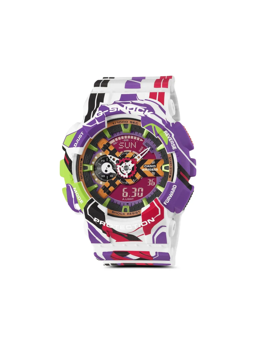 Casio reloj G Shock de 55mm en colaboración con Evangelion | marrón | Image 1