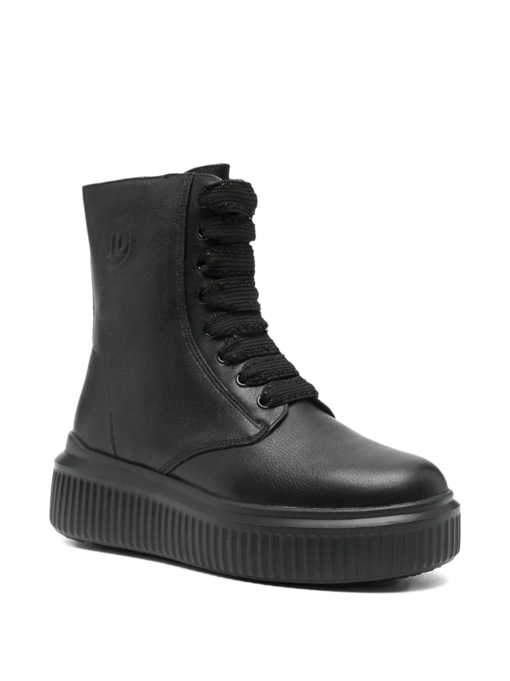 Janet & Janet 45mm Lace-up Platform Combat Boots In Multi