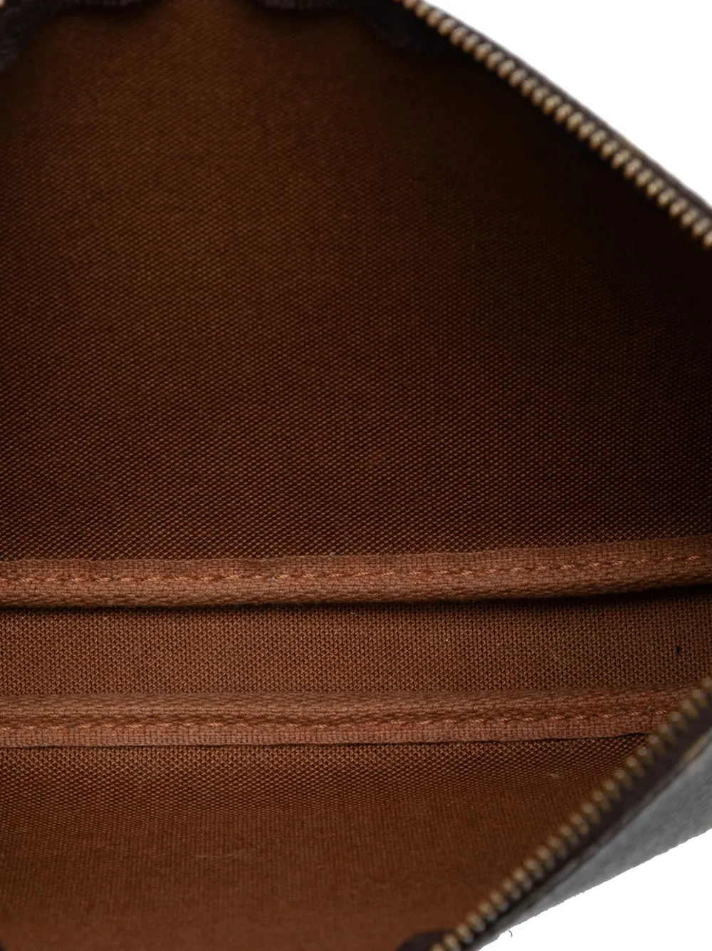 Pre-owned Louis Vuitton 1999 Monogram Pochette Accessoires Shoulder Bag In Brown