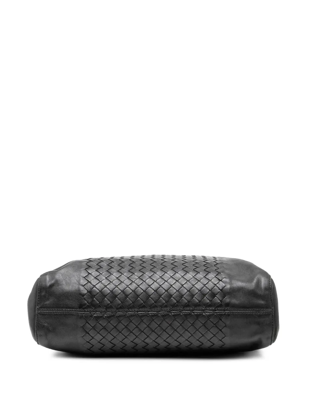 Pre-owned Bottega Veneta 2012-2025 Nappa Intrecciato Vertical Convertible Satchel In Black