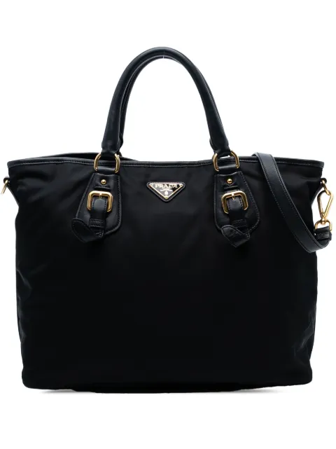 Prada Pre-Owned bolsa satchel Tessuto 2013-2025