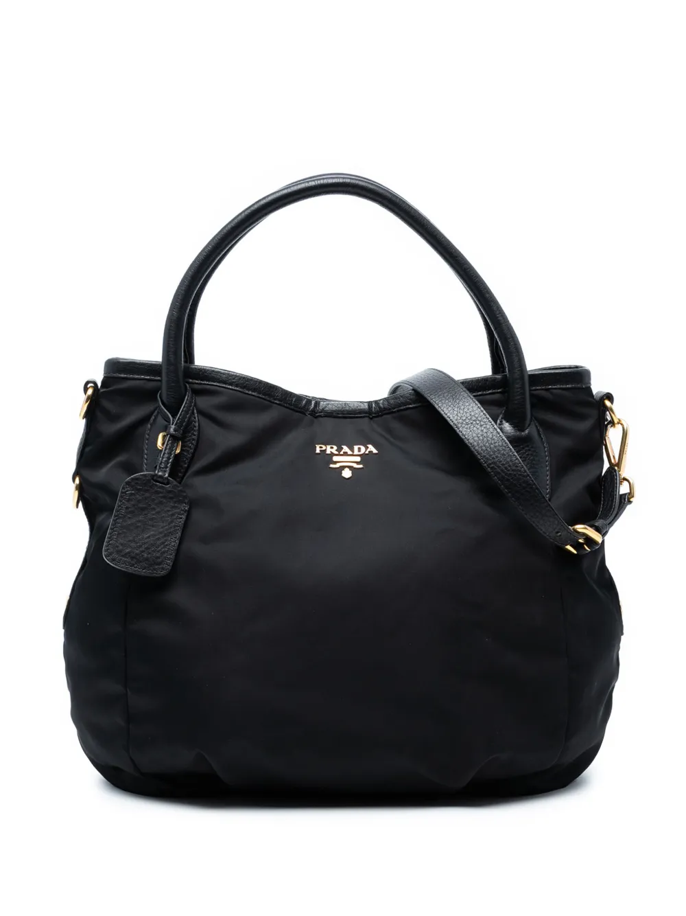 Prada Pre-Owned 2000-2025 Tessuto satchel | Black | Image 1