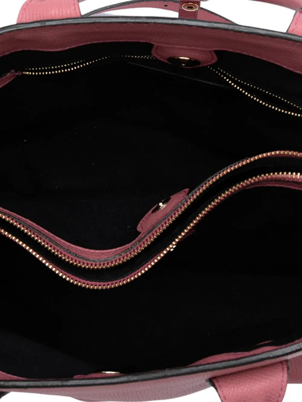 Pre-owned Burberry 2000-2017 Medium Leather And House Check Banner Satchel In Pink