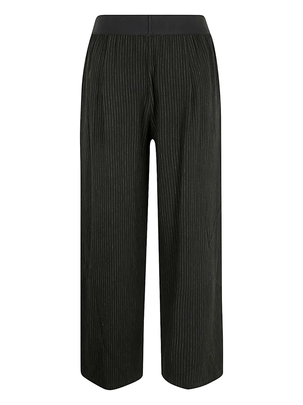 Maria Calderara Broek met krijtstreep - Zwart