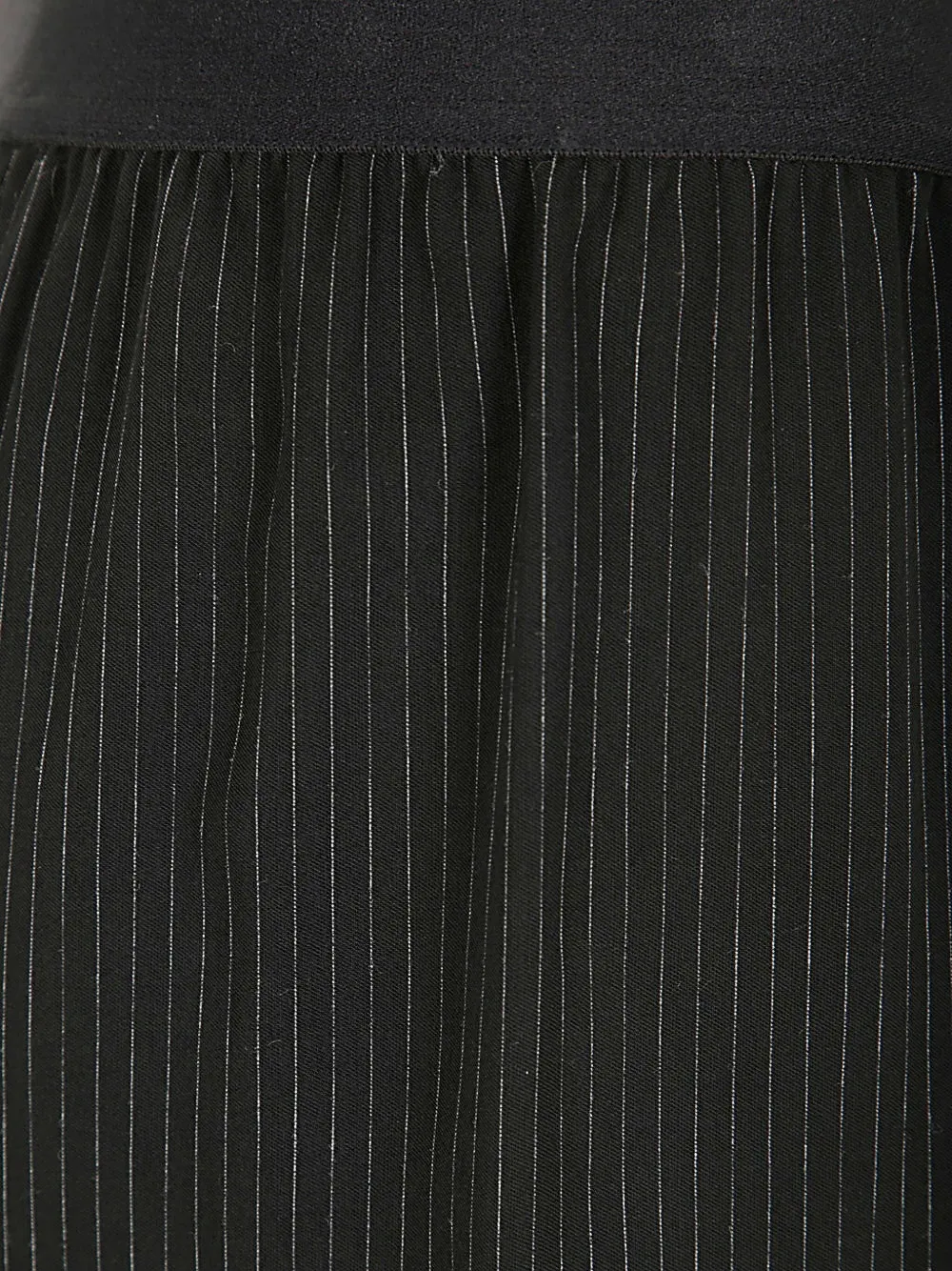 Maria Calderara Pinstriped Trousers In Black