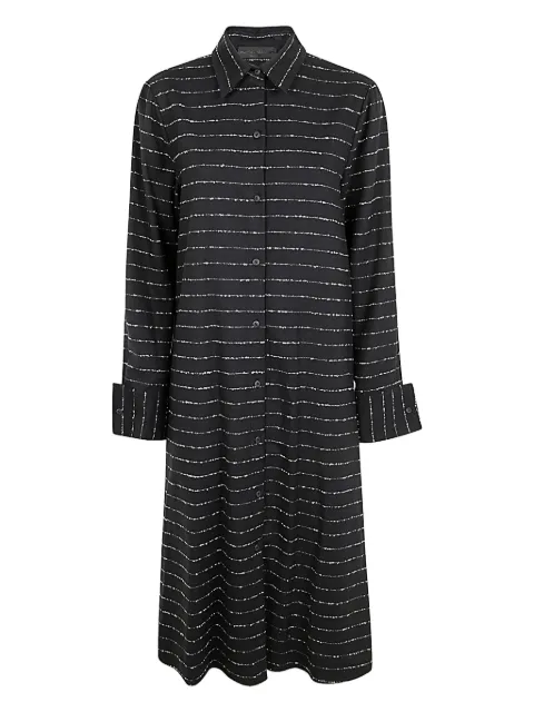 Maria Calderara buttoned striped dress