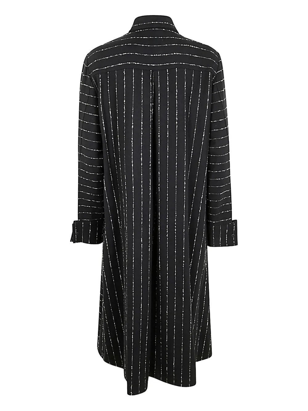 Maria Calderara Gestreepte jurk - Zwart