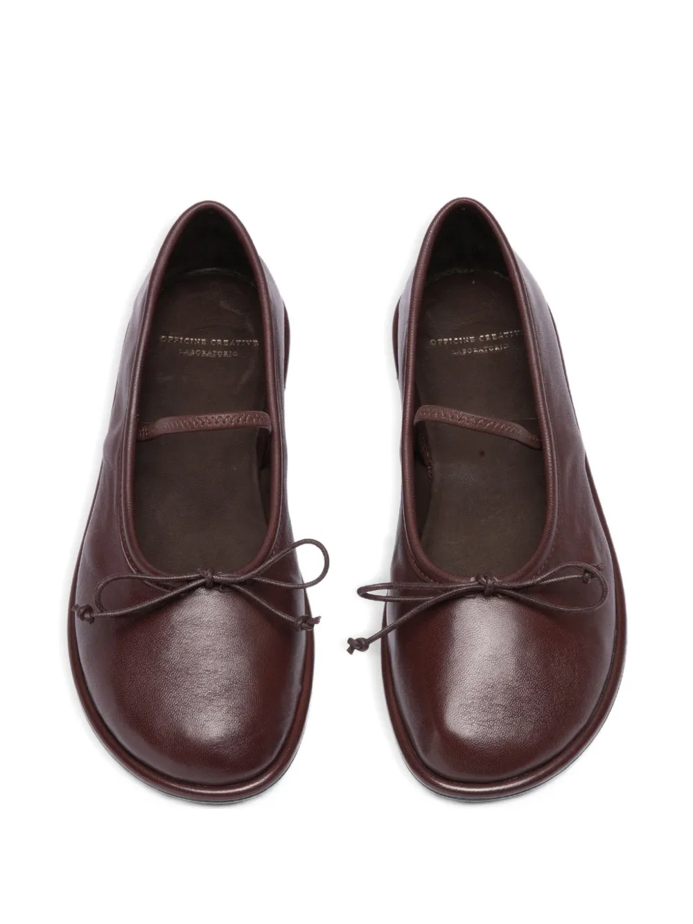 Officine Creative Fontayne bow-detail ballet flats Bruin