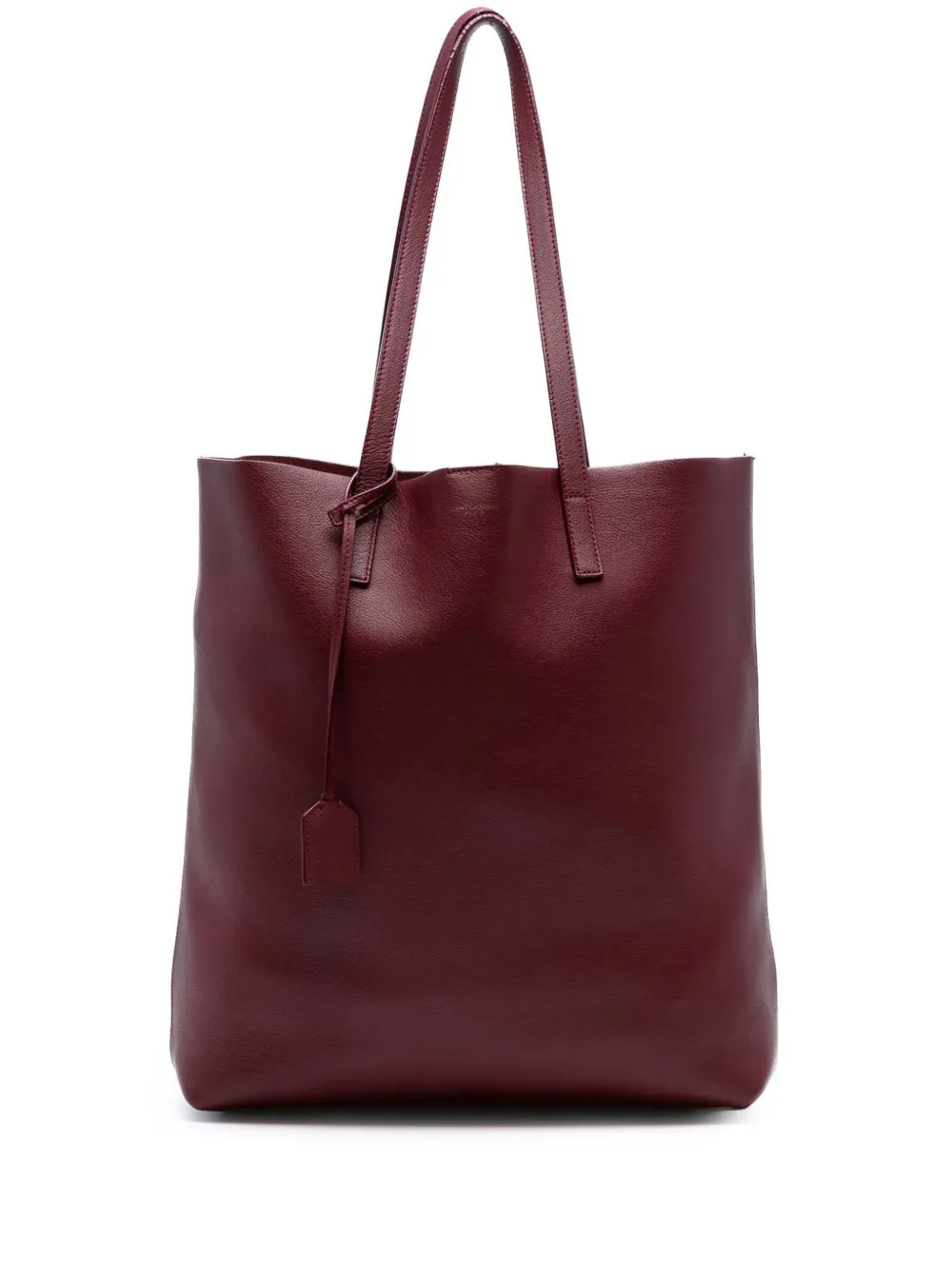 Saint Laurent Pre-Owned 2018 レザー ノース サウス ショッパー トートバッグ - レッド