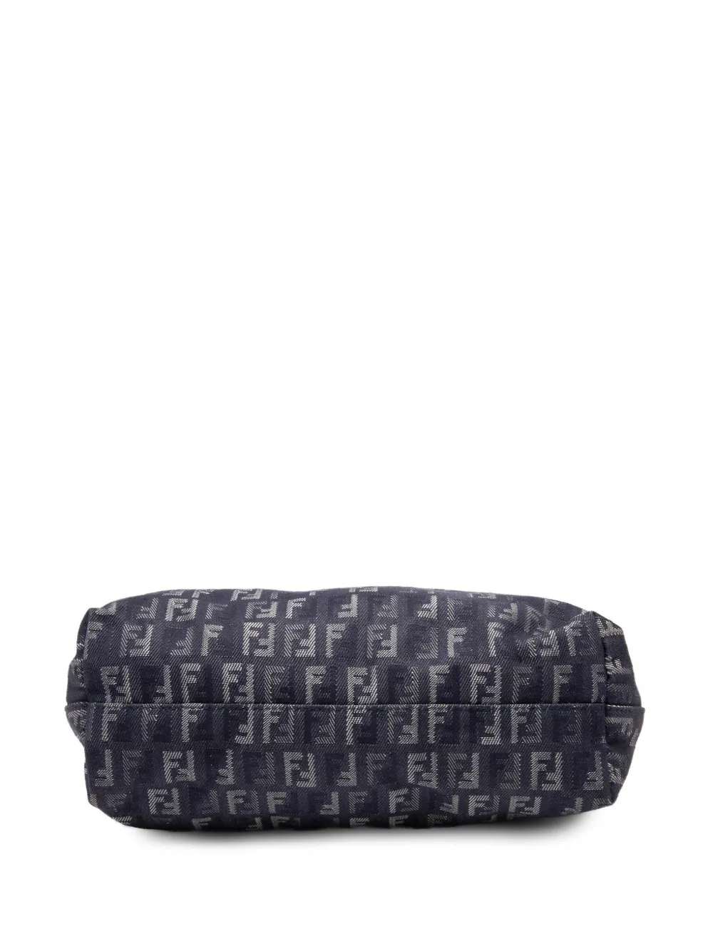 Pre-owned Fendi 2000-2010 Zucchino Denim Tote Bag In Blue