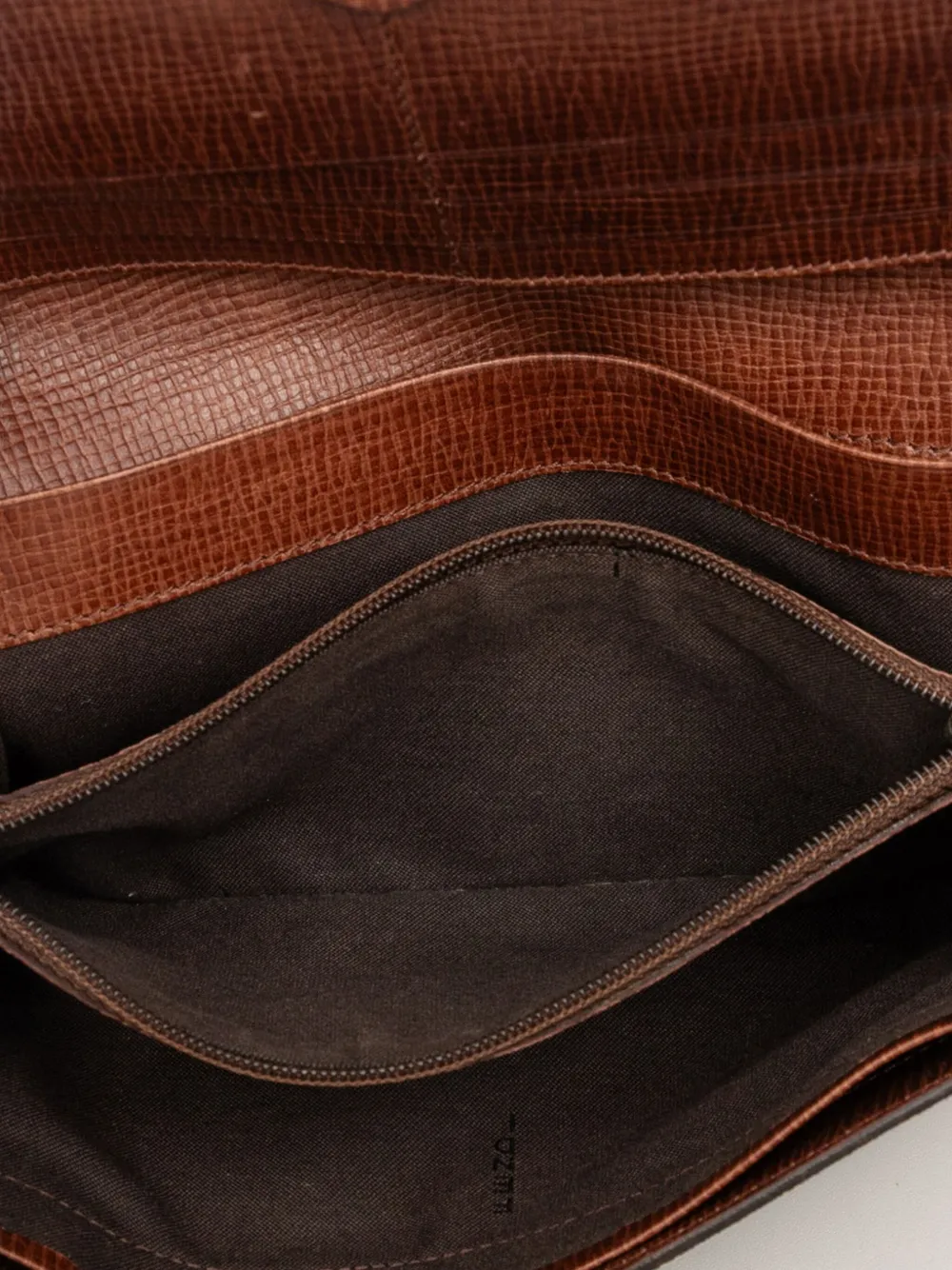 FENDI Pre-owned 2010-2025 Zucca Coated Canvas Trifold Wallet Long Wallets In Brown