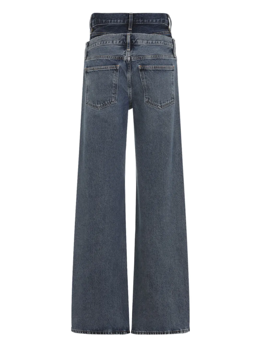 AGOLDE Elson jeans met dubbele tailleband - Blauw
