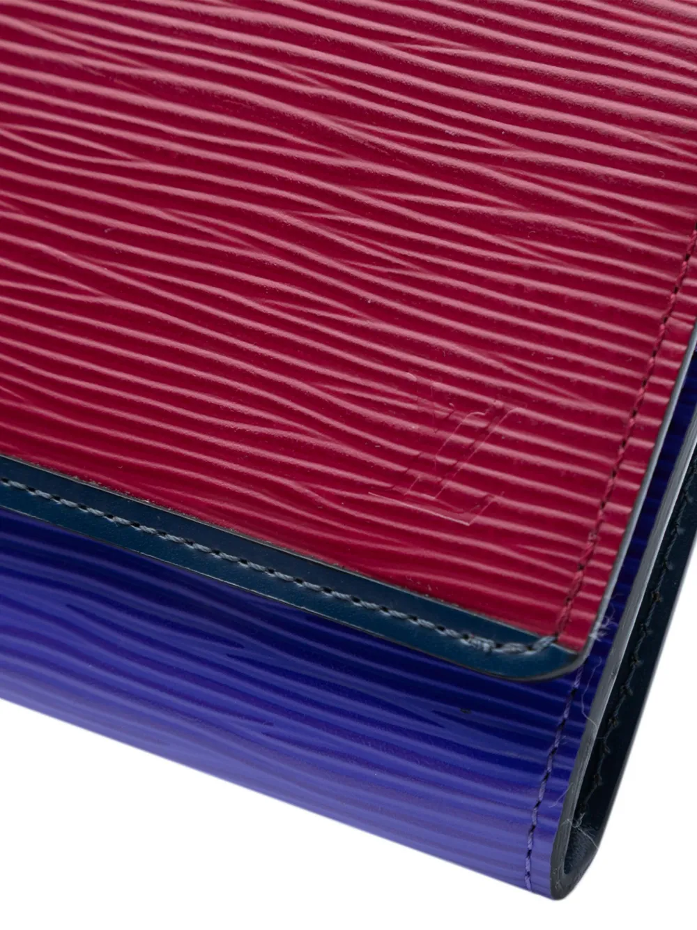 Pre-owned Louis Vuitton 2010-2025 Tricolor Epi Flore Wallet Long Wallets In Red