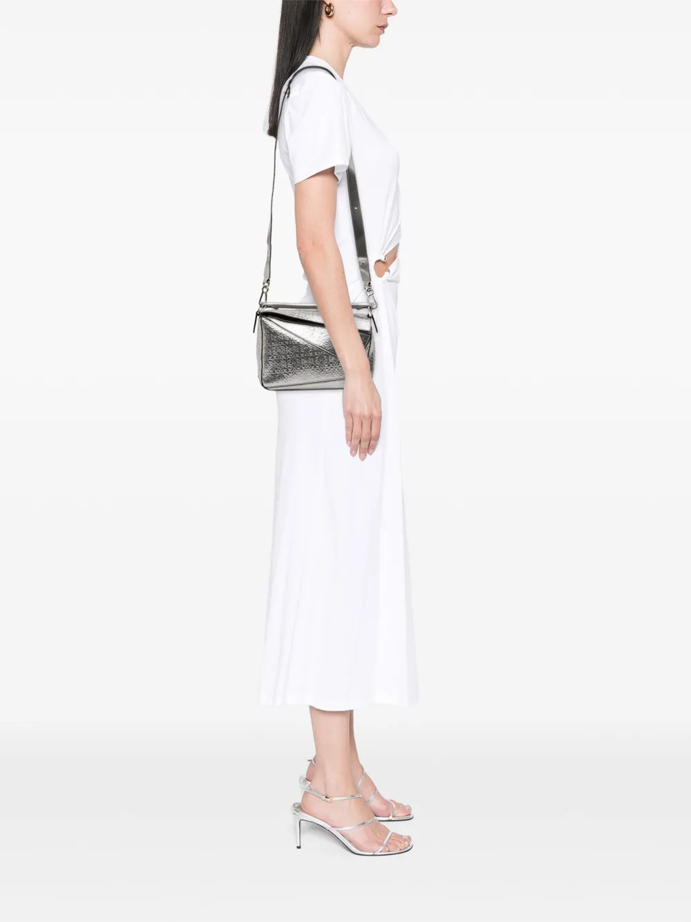 Loewe Pre-Owned 2016 Small Anagram Embossed Patent Puzzle satchel | Pre-Owned | Image 2