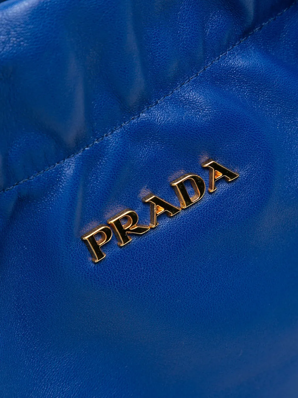 PRADA Pre-owned 2000-2025 Nappa Antique Bow Satchel In Blue