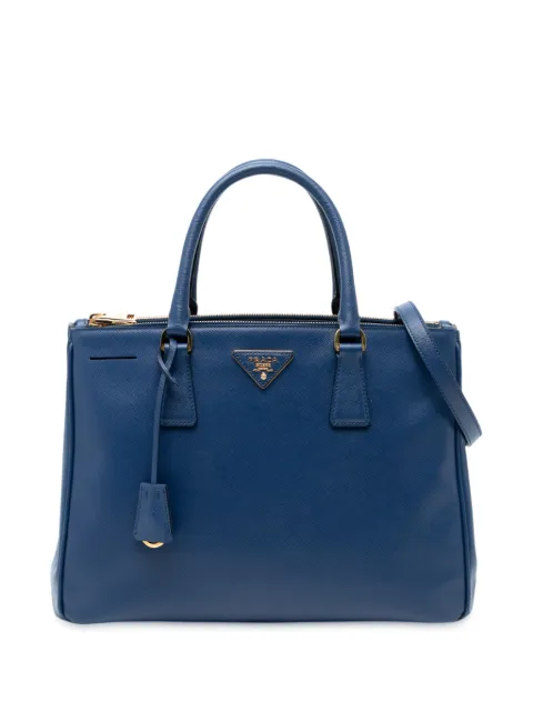 Prada Pre-Owned bolsa satchel Lux Galleria mediana de piel saffiano con doble cierre 2010-2025