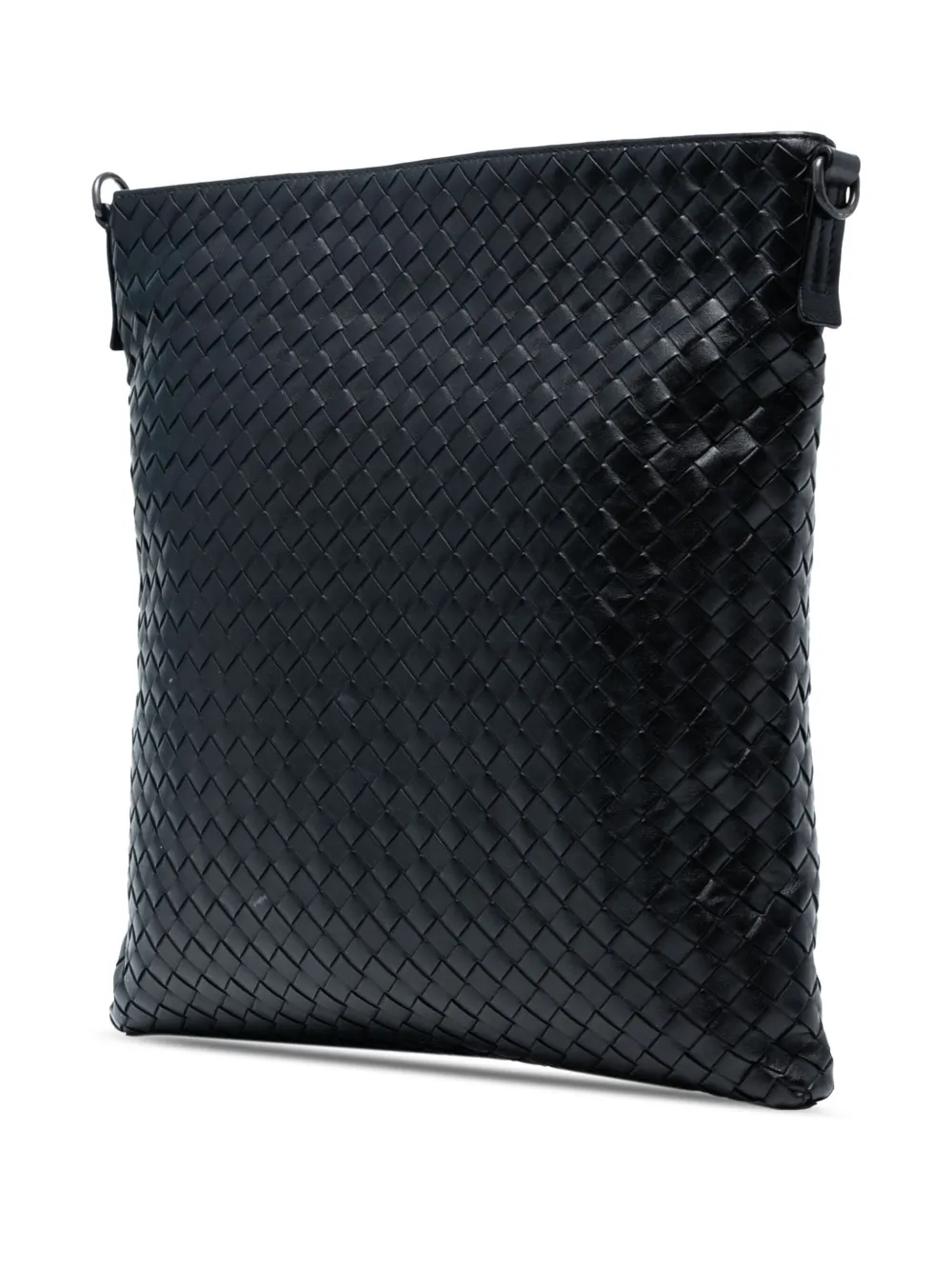 BOTTEGA VENETA Pre-owned 2012-2025 Nappa Intrecciato Vn Crossbody Bag In Black