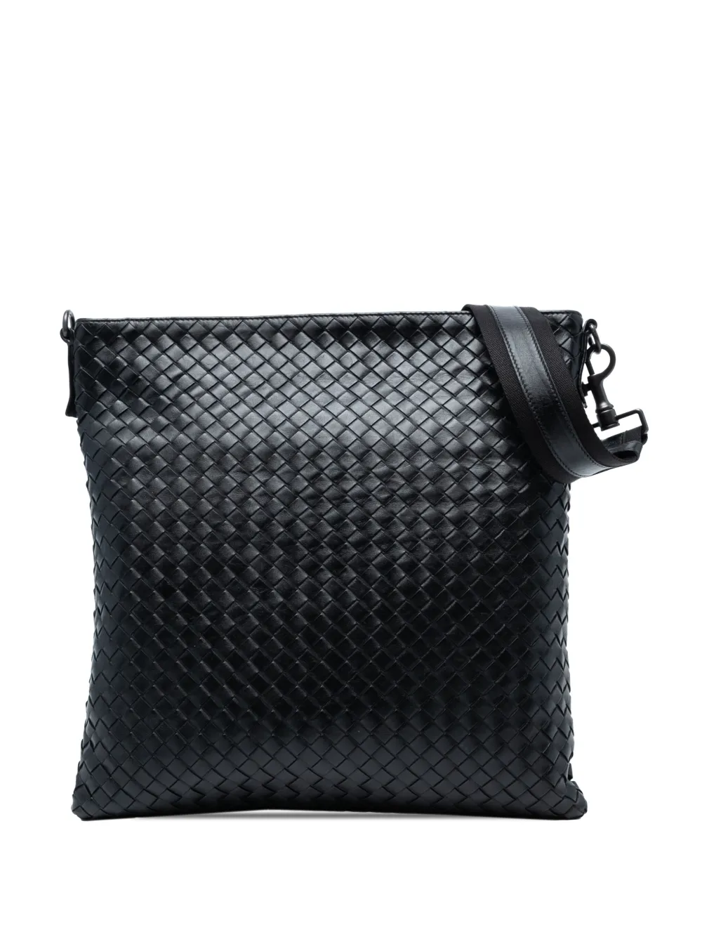 Bottega Veneta Pre-Owned 2012-2025 ナッパ イントレチャート VN ショルダーバッグ - ブラック