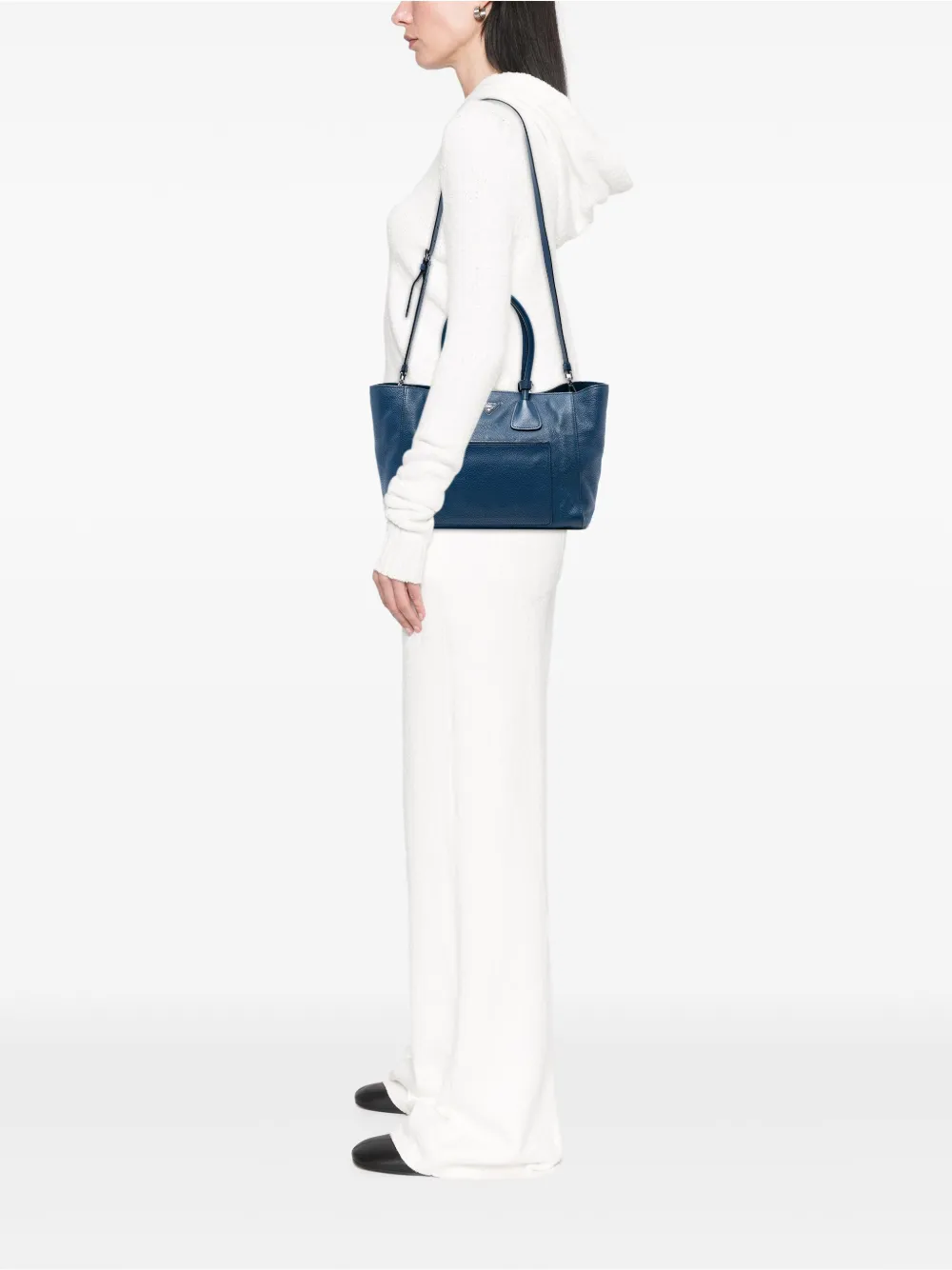 Prada Pre-Owned 2000-2025 Vitello Daino Front Pocket Open Convertible Tote satchel | Pre-Owned | Image 2