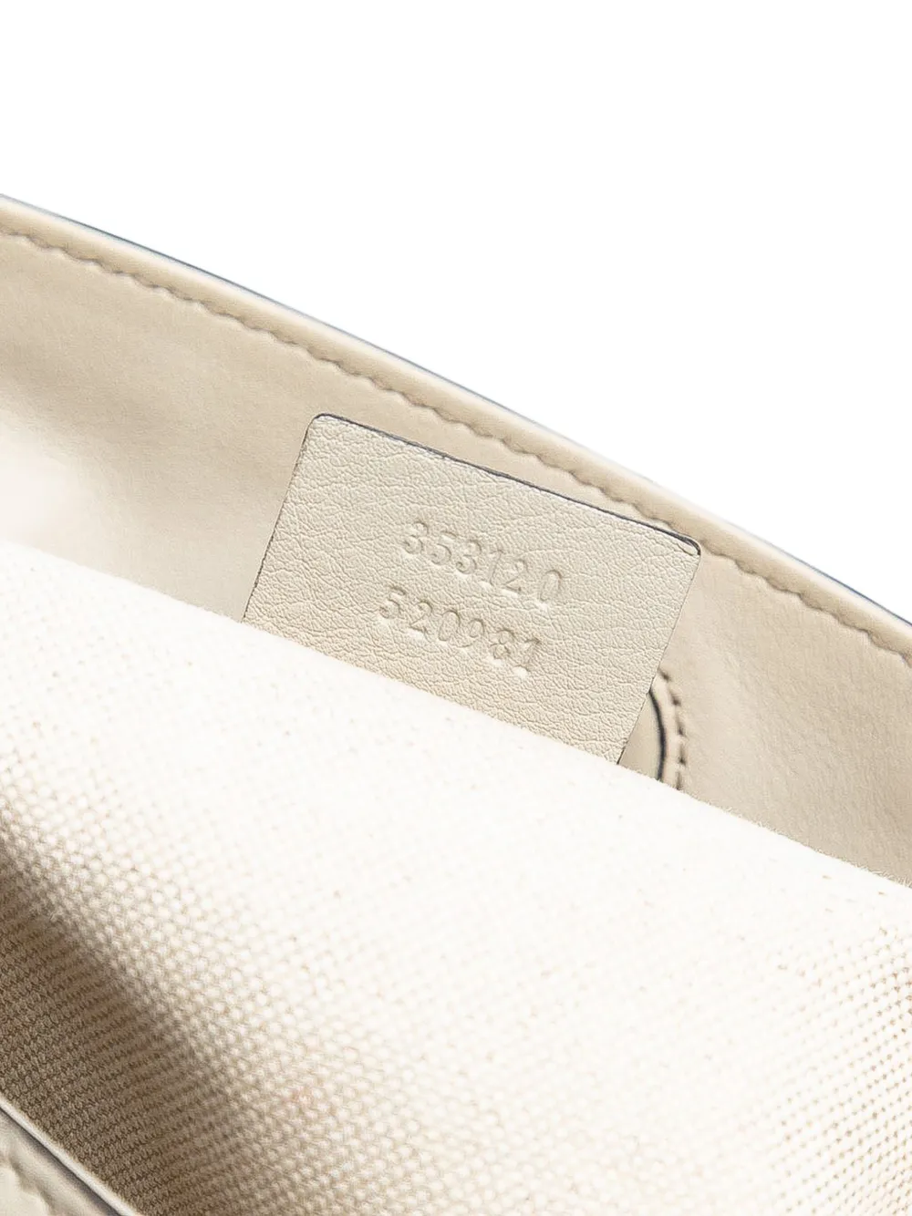 GUCCI Pre-owned 2016-2025 Medium Ssima Bree Fold Over Tote Satchel In White