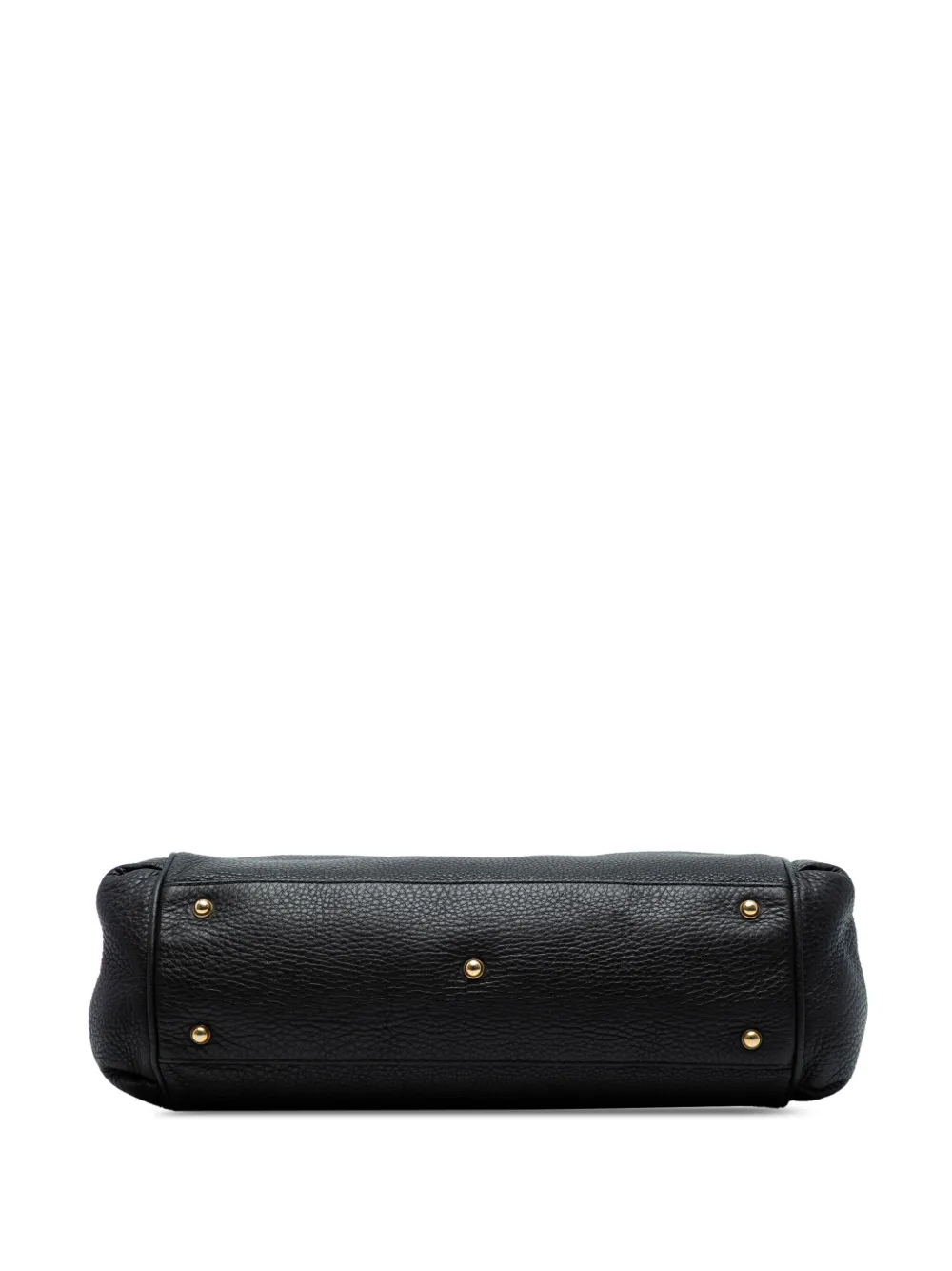 GUCCI Pre-owned 2016-2025 Medium Leather Ride Top Handle Bag Satchel In Black