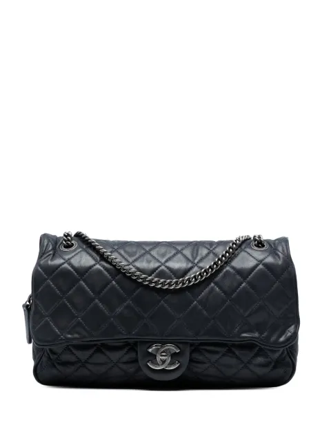 CHANEL Pre-Owned 2012-2013 Large Quilted Iridescent Calfskin Shiva Flap shoulder bag
