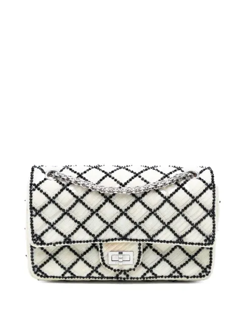 CHANEL Pre-Owned 2008-2009 Reissue 2.55 Quilted Sequined Mesh Double Flap 225 shoulder bag