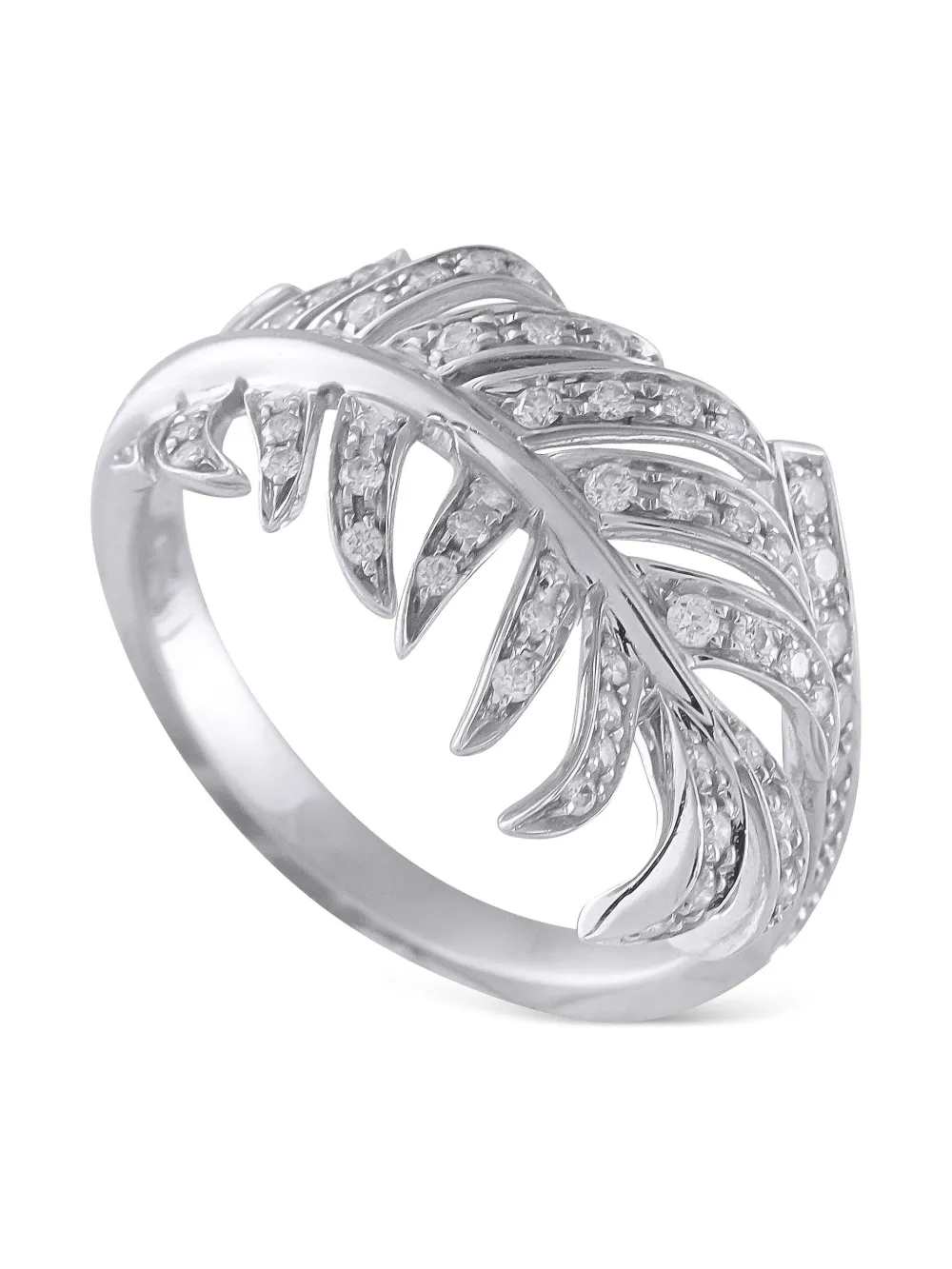 CHANEL Pre-Owned 18K white gold diamond ring - シルバートーン CHANEL Pre-Owned 18K white gold diamond ring - シルバートーン