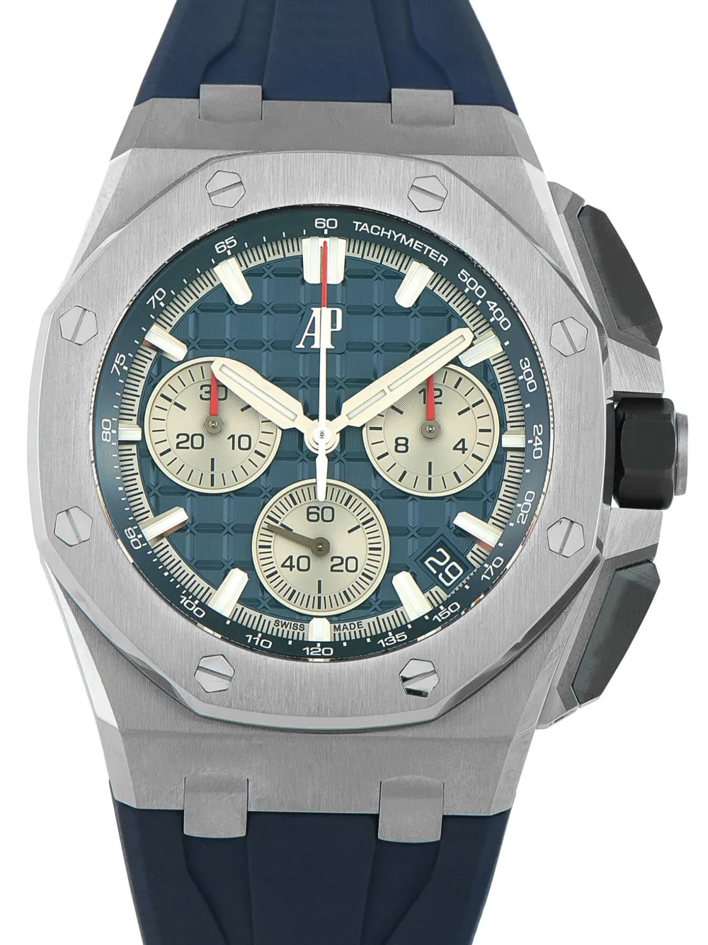 Audemars Piguet pre owned Royal Oak Offshore in titanio 43mm - Blu