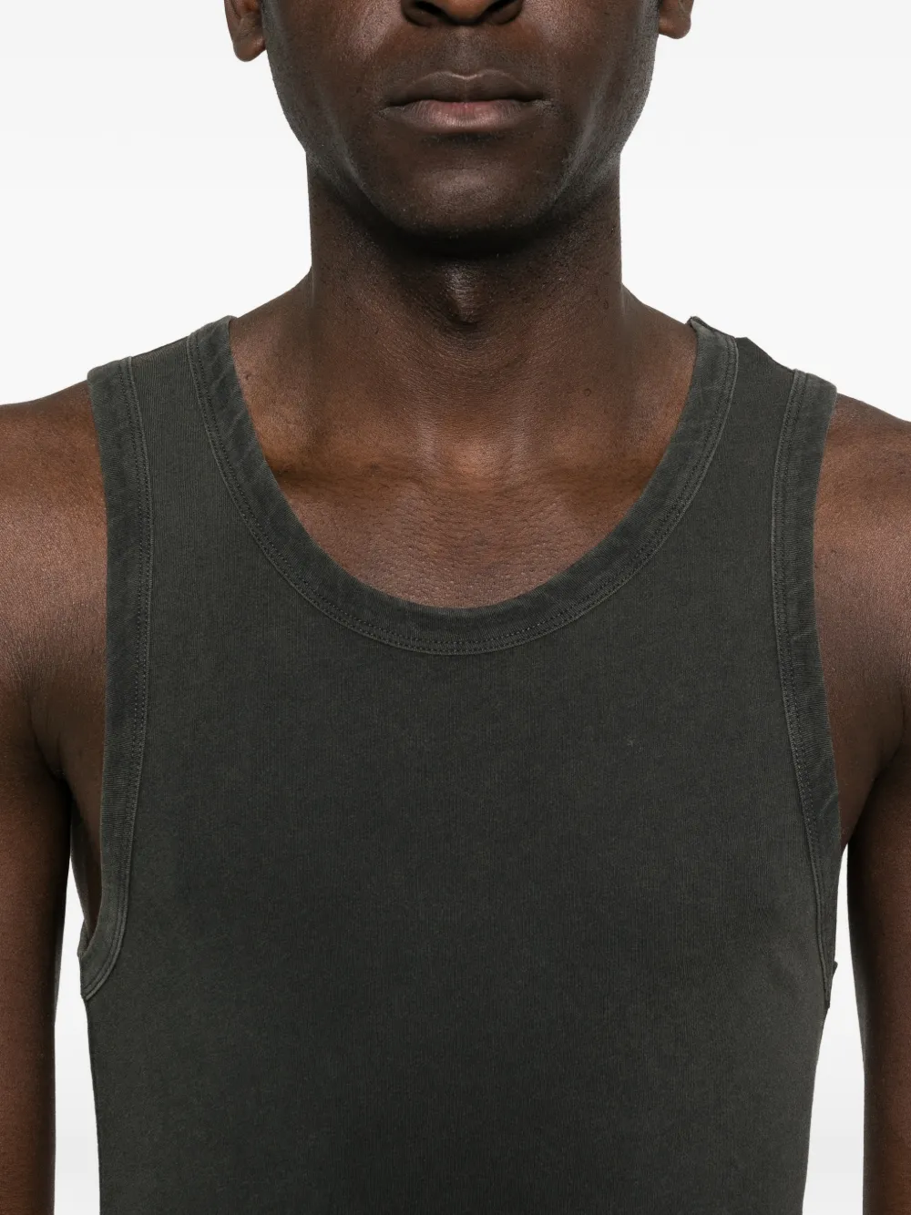 ENTIRE STUDIOS Tanktop met ronde hals Zwart