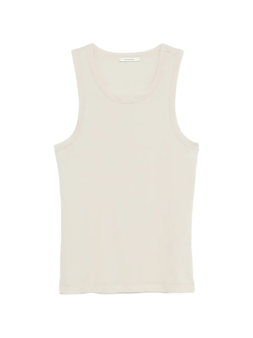 ENTIRE STUDIOS ribbed-trims tank top - Toni neutri