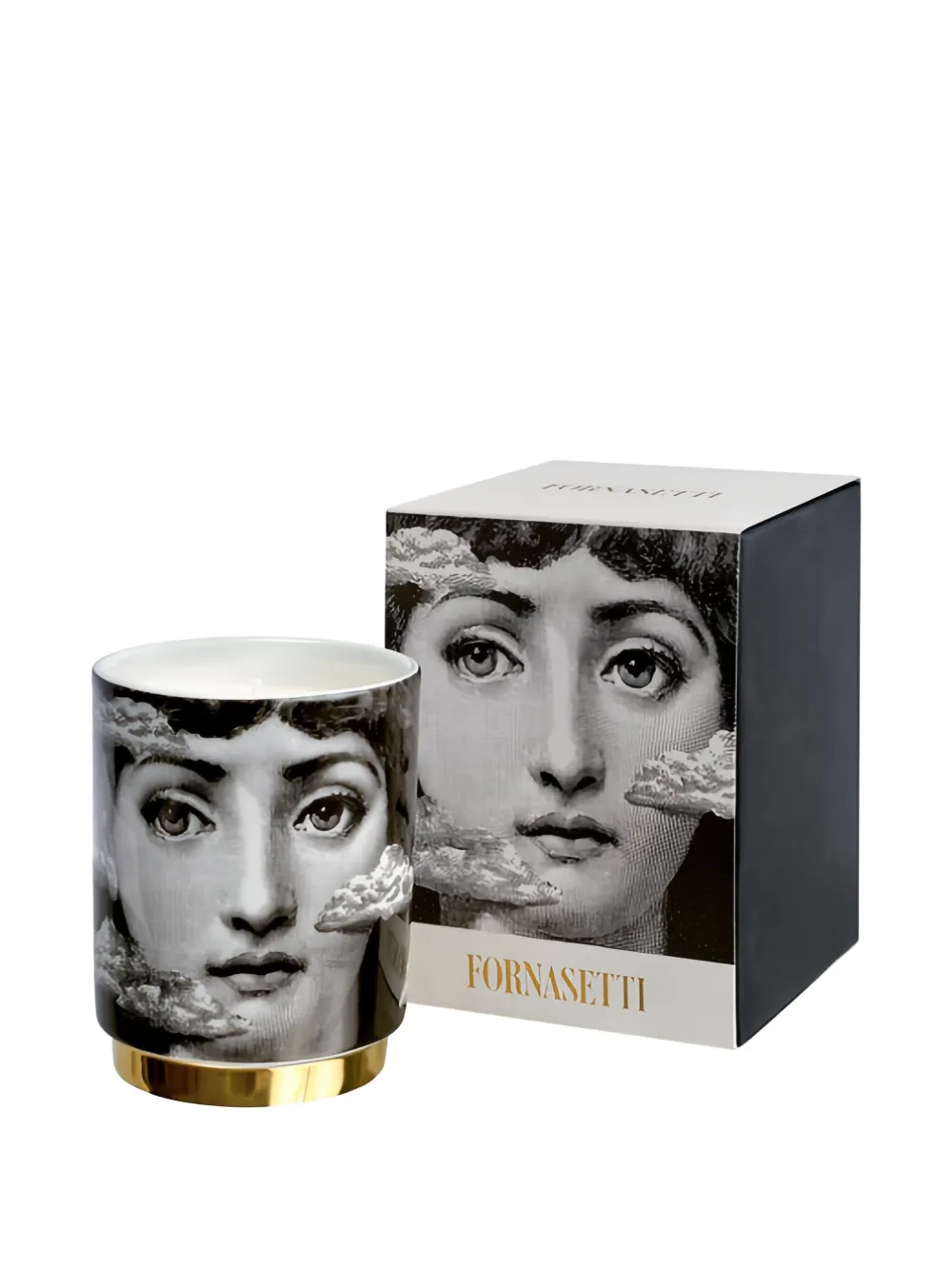 Fornasetti face-print candle (235g) | Black | Image 1
