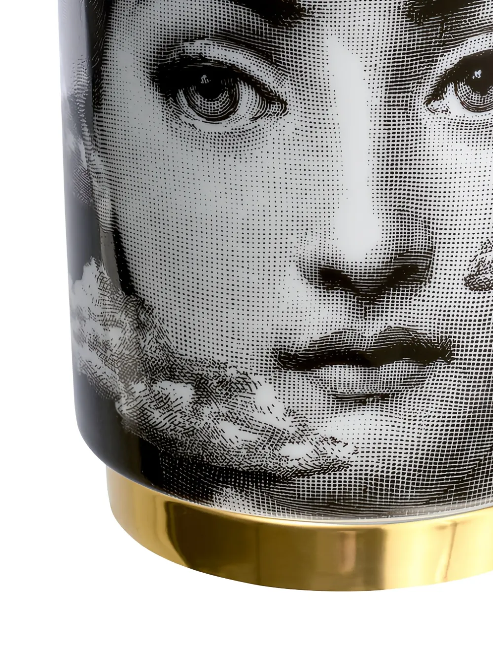 Fornasetti Face-print Candle (235g) In Black