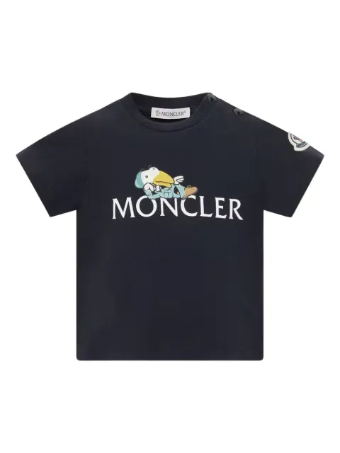 Moncler Enfant duck logo cotton T-shirt